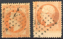[O SUP] N° 31, 40c Orange (nuances) - Format Normal + Format Haut - 1863-1870 Napoléon III Lauré