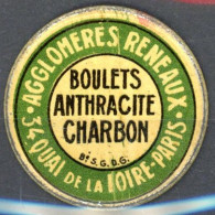 [(*) SUP] N° 138, 10c Rouge, Timbre Monnaie - Boulets Anthracite Charbon - 1903-60 Semeuse A Righe