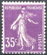 [** B/TB] N° 142b, 35c Violet - Type II - Cote: 75€ - 1903-60 Sower - Ligned