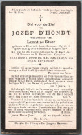 Bidprentje Elversele - D'Hondt Jozef (1845-1922) - Images Religieuses