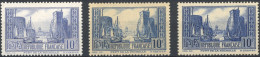 [* SUP] N° 261, 10f La Rochelle - Les 3 Types - Cote: 409€ - Unused Stamps