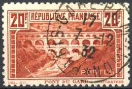 [O SUP] N° 262B, 20f Pont Du Gard (I), Dentelure 11 - Jolie Oblitération. Superbe - Cote: 450€ - Used Stamps