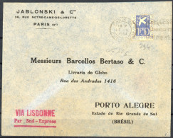 [Document SUP] N° 294, Colombe Seul Sur TB Lettre De Paris En 1934 Vers Le Brésil - Cote: 45€ - Altri & Non Classificati