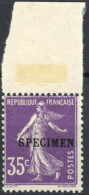 Delcampe - [** SUP] N° 142-CI 2, 35c Violet Foncé - Avec Specimen - Cote: 80€ - Cours D'Instruction