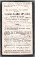Bidprentje Emblehem - Govaerts Eugenius Josephus (1871-1920) - Images Religieuses