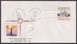 Vatican USA 1979, Pope Paul John II Visit - Bronx, Special Cover - Andere & Zonder Classificatie