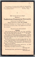 Bidprentje Emblehem - Govaerts Ludovicus Gummarus (1845-1933) - Images Religieuses