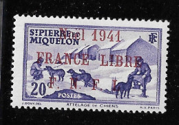 SPM MIQUELON YT 213A MVLH / VF..Rarement Vu Seulement 1800 Ex Imprimé... 100% Authentique - Unused Stamps