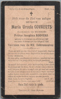 Bidprentje Emblehem - Govaerts Maria Ursula (1867-1905) Hoekplooi - Devotieprenten