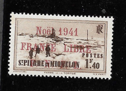 SPM MIQUELON YT 223A MVLH/VF..Rarement Vu Seulement 1550 Ex Imprimé... 100 % Authentique - Unused Stamps