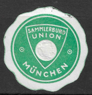 Reklamemarke VIGNETTE CINDERELLA SAMMLERBUND UNION MUNCHEN COLLECTORS' ASSOCIATION UNION - Erinnophilie