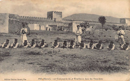 Maroc - FEZ Fès - 23ème Compagnie Du 4ème Tirailleurs Dans Les Tranchées - Ed. Chalom Serero  - Fez (Fès)