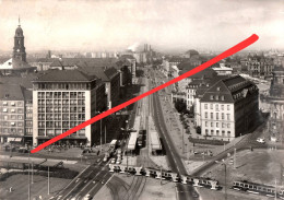 AK Dresden Pirnaischer Platz Kaufhaus Kraftwerk Neumarkt Ruine Schloß Haltestelle Ringstraße Wilsdruffer Straße DDR - Dresden