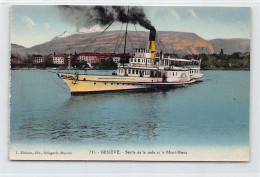 GENÈVE - Bateau Salon Lausanne Sortant De La Rade - Ed. L. Michaux 731 - Genève