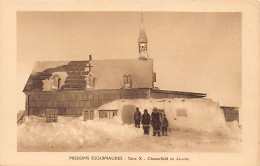 Canada - Chesterfield Inlet, Nunavut - The Church In January - Publ. Oblate Missionaries Of Mary Immaculate - Serie X - Nunavut