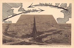 Aviation - NEW YORK CITY - PARIS - Lindbergh 21st May 1927 - Eiffel Tower - Flieger