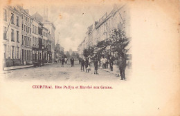 België - KORTRIJK (W. Vl.) Rue Palfyn Et Marché Aux Grains - Kortrijk