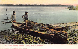 Panamá - COLÓN - Two Native Fishing Canoes - Publ. I. L. Maduro Jr. 5a - Panamá