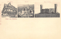 Andlau - Vieille Maison - Eglise - Château D'Andlau - Ed. Seved De Vyler, Oberehnheim 1902 (Obernai) - Autres & Non Classés