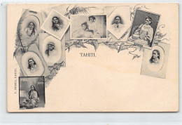 Polynésie - TAHITI - Portraits De Femmes Polynésiennes - CARTE PRÉCURSEUR - Ed. F. Homes - Polynésie Française