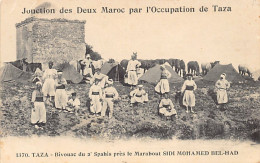 Jonction Des Deux Maroc - TAZA - Bivouac Du 2ème Régiment De Spahis Près Le Mara - Other & Unclassified