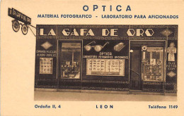 LEON Cast. Y Leon - Optica La Gafa De Oro, Ordono II, 4 - Ed. F. Mesas. - León