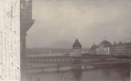 Schweiz - LUZERN - Fotokarte - Die Brücke - Jahr 1904 - Lucerna