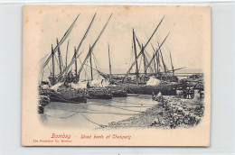 India - MUMBAI Bombay - Wood Boats At Chaupaty - EARLY FORERUNNER POSTCARD (Smal - Inde