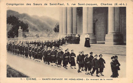 China - HONG KONG - The Return From The Mass Of The Orphans Of The Holy-Childhood Horphanage - Publ. Congrégation Des So - China (Hongkong)