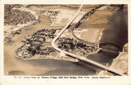 Usa - NEW YORK CITY - Aerial View Of Triboro Bridge, Hell Gate Bridge - REAL PHOTO - Indiens D'Amérique Du Nord