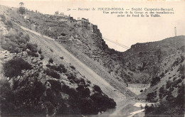 Barrage De L'OUED FODDA - Société Campenon-Bernard - Vue Générale De La Gorge Et Des Installations Prise Du Fond De La V - Other & Unclassified