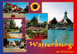 72693016 Wasserburg Bodensee Teilansichten Park Kirche Hafen Sonnenblume Wasserb - Wasserburg A. Bodensee