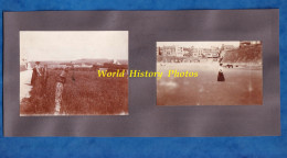 4 Photos Anciennes - BOULOGNE Sur MER - Femme En Ballade - Plage , Route , Moulin à Eau - 1910 - Mode Chapeau Ombrelle - Places