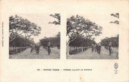 Bénin - Femmes Allant Au Marché - CARTE STEREO - Ed. Albaret 180 - Benín