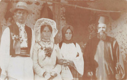 Macedonia - The Newlyweds With The Orhodox Priest - REAL PHOTO - Macedonia Del Nord