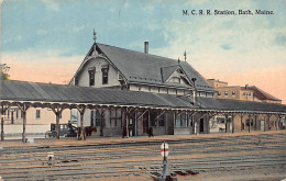BATH (ME) M.C.R.R. Railroad Station - Autres & Non Classés