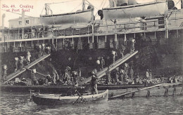 Egypt - PORT SAID - Coaling A Steamer - Publ. J. S. Artippa & Co. 48 - Puerto Saíd