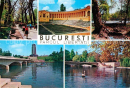 72692992 Bucuresti Parcul Libertatii Park Promenade Bruecke See Schwaene Freilic - Romania