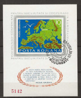 1975 USED Romania Block 125 - Oblitérés