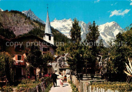 72692934 Courmayeur Sullo Sfondole Grandes Jurasses Partie An Der Kirche Alpen C - Andere & Zonder Classificatie