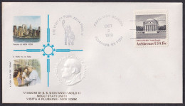 Vatican USA 1979, Pope Paul John II Visit - Flushing, Special Cover - Otros & Sin Clasificación