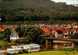 72692849 Oberweser Hessen Weser Bruecke Zwischen Rheinhardswald Und Solling Damp - Andere & Zonder Classificatie