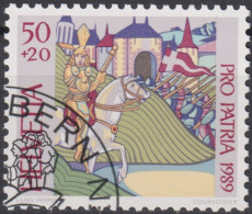 1989 Schweiz Pro Patria, Bilderchronik, Diebold Schilling 1483 ⵙ Zum:CH B224, Mi:CH 1394, Yt: CH 1320 - Used Stamps