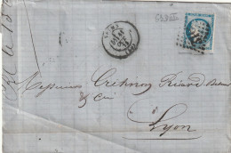 Lettre De Reims à Lyon LAC - 1849-1876: Classic Period