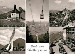 72692654 Rottach-Egern Wallberg Luftseilbahn Kapelle Segelboot Rottach-Egern - Altri & Non Classificati