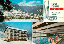 72692353 Obermillstatt Kaernten Hotel Pension Alpenrose Winter Millstatt Millsta - Andere & Zonder Classificatie