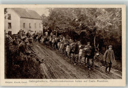 39803809 - Landser Mit Eselskolonnen Holen Munition Fuer Die Gebirgsbatterie Fotograf Eberth Verlag Dr. Trenkler & Co.  - War 1914-18