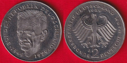 Germany 2 Deutsche Mark (DEM) 1989 J Km#149 "Kurt Schumacher" - 2 Marcos