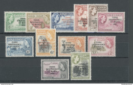 1957-58 Ghana, Stanley Gibbons N. 170-81, Serie Di 12 Valori, MNH** - Other & Unclassified