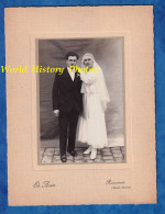 Photo Ancienne - RIZAUCOURT ( Haute Marne ) - Portrait De Mariage , Homme & Femme à Identifier - Ed. Arntz Photographe - Anonieme Personen